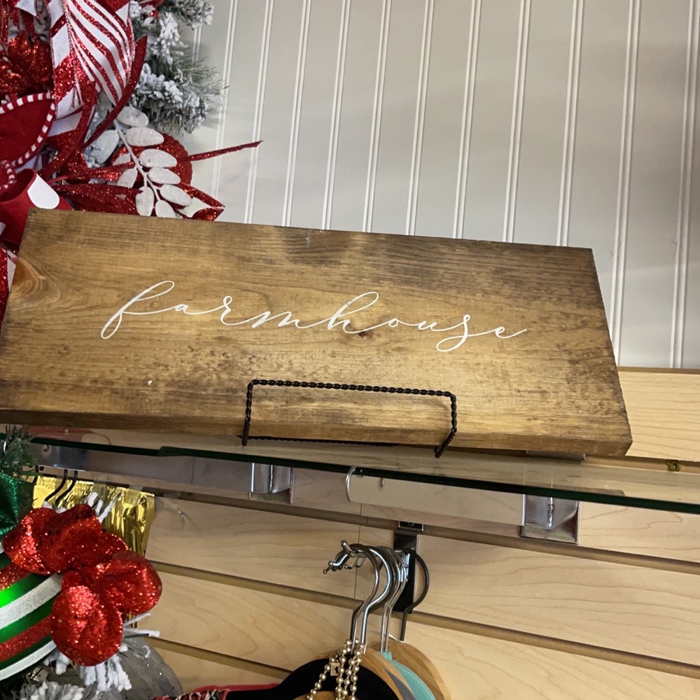 Wood sign